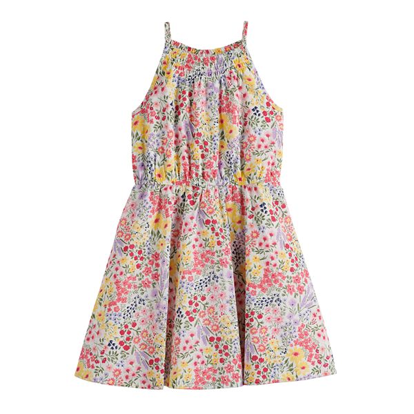 Girls' 4-12 Sonoma Goods For Life® Smocked Halter Dress