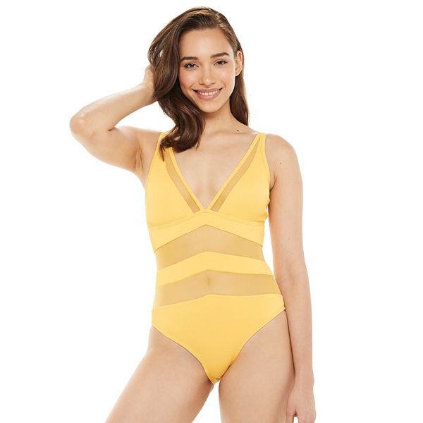 Women S Tinibikini Mesh Inset One Piece Swimsuit