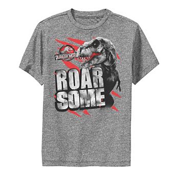 Boys 8-20 Jurassic World Roarsome T-Rex Red Slashed Performance Tee