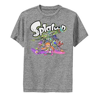 Boys 8-20 Nintendo Splatoon Logo Teams Group Shot Performance Tee