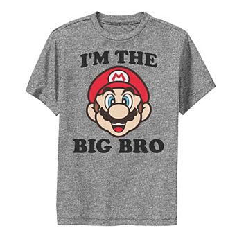 Boys 6-20 Nintendo Super Mario The Big Bro Face Performance Tee