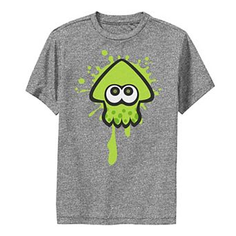 Boys 8-20 Nintendo Splatoon Green Inkling Squid Splat Performance Tee