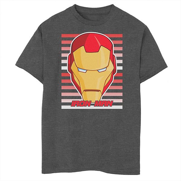 Boys 8-20 Marvel Avengers Assemble Iron Man Face Tee