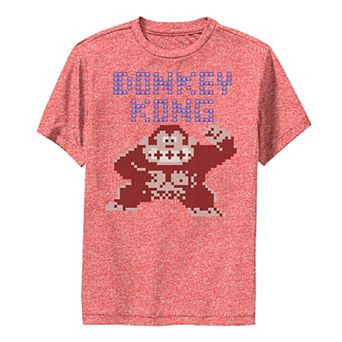 Boys 6-20 Nintendo Donkey Kong 8-Bit Pose Retro Performance Tee