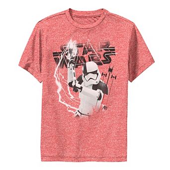 Boys 6-20 Star Wars Last Jedi Stormtrooper Electrical Logo Performance Tee