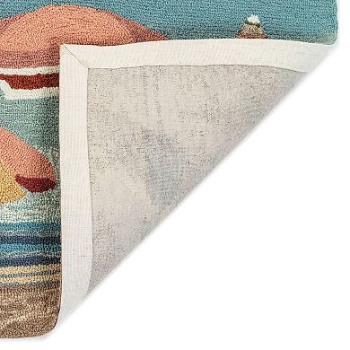 Liora Manne Front Porch Beach Umbrellas Indoor Outdoor Rug