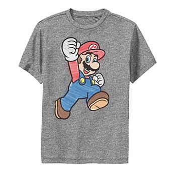 Boys 8-20 Nintendo Super Mario Marker Colors Classic Performance Tee