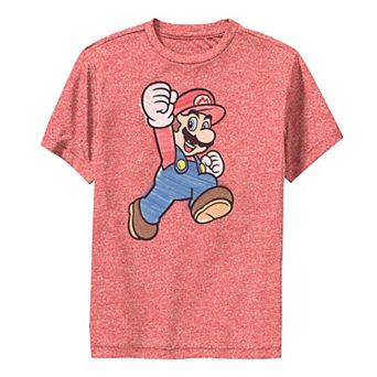 Boys 8-20 Nintendo Super Mario Marker Colors Classic Performance Tee
