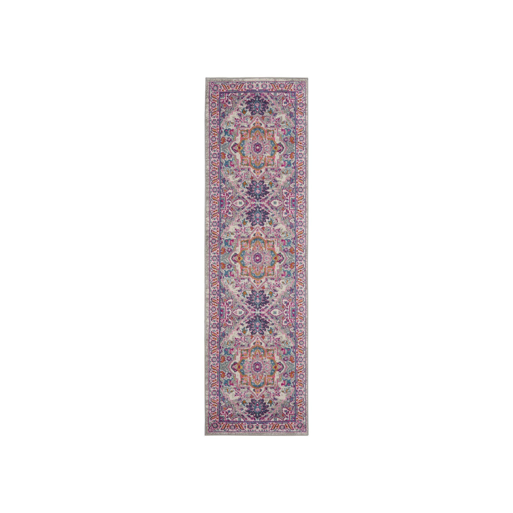 Nourison Passion Persian Inspired Area Rug, Light Gray Pink