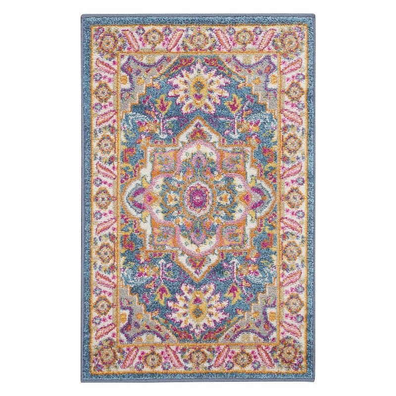 Nourison Passion Persian Inspired Area Rug, Blue, 8X10 Ft