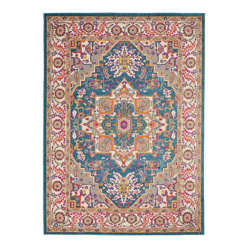 Nourison Passion Persian Inspired Area Rug, Blue, 8X10 Ft