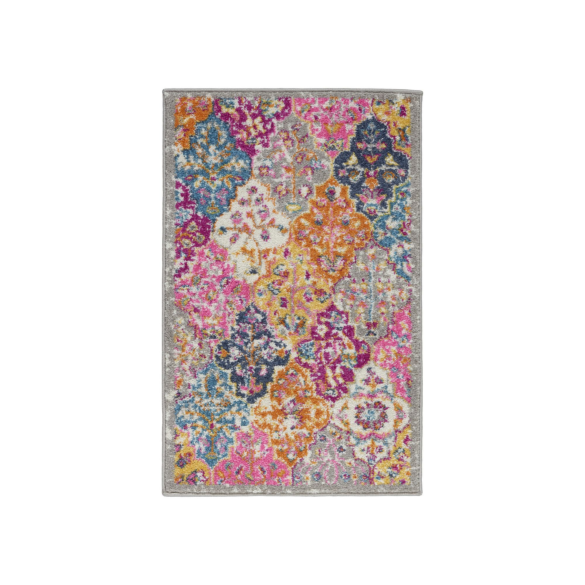 Nourison Passion Modern Quilt Multicolor Area Rug