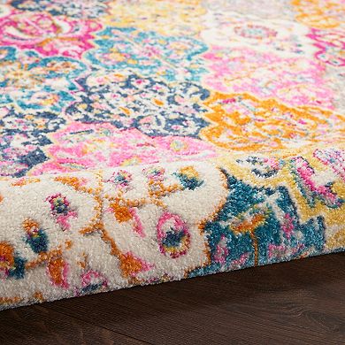 Nourison Passion Modern Quilt Multicolor Area Rug