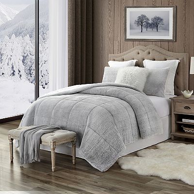 Sherpa blanket comforter sale