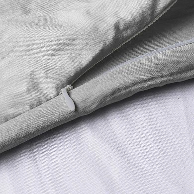 Prewashed Microfiber Reversible Duvet Cover Set