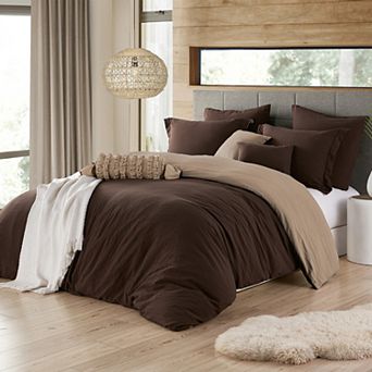 Swift Home Prewashed Microfiber Reversible Duvet Cover Set