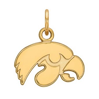 LogoArt 10k Yellow Gold Iowa Hawkeyes XS Pendant