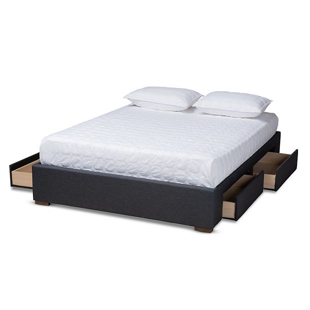 Baxton Studio Leni Queen King Bed Frame