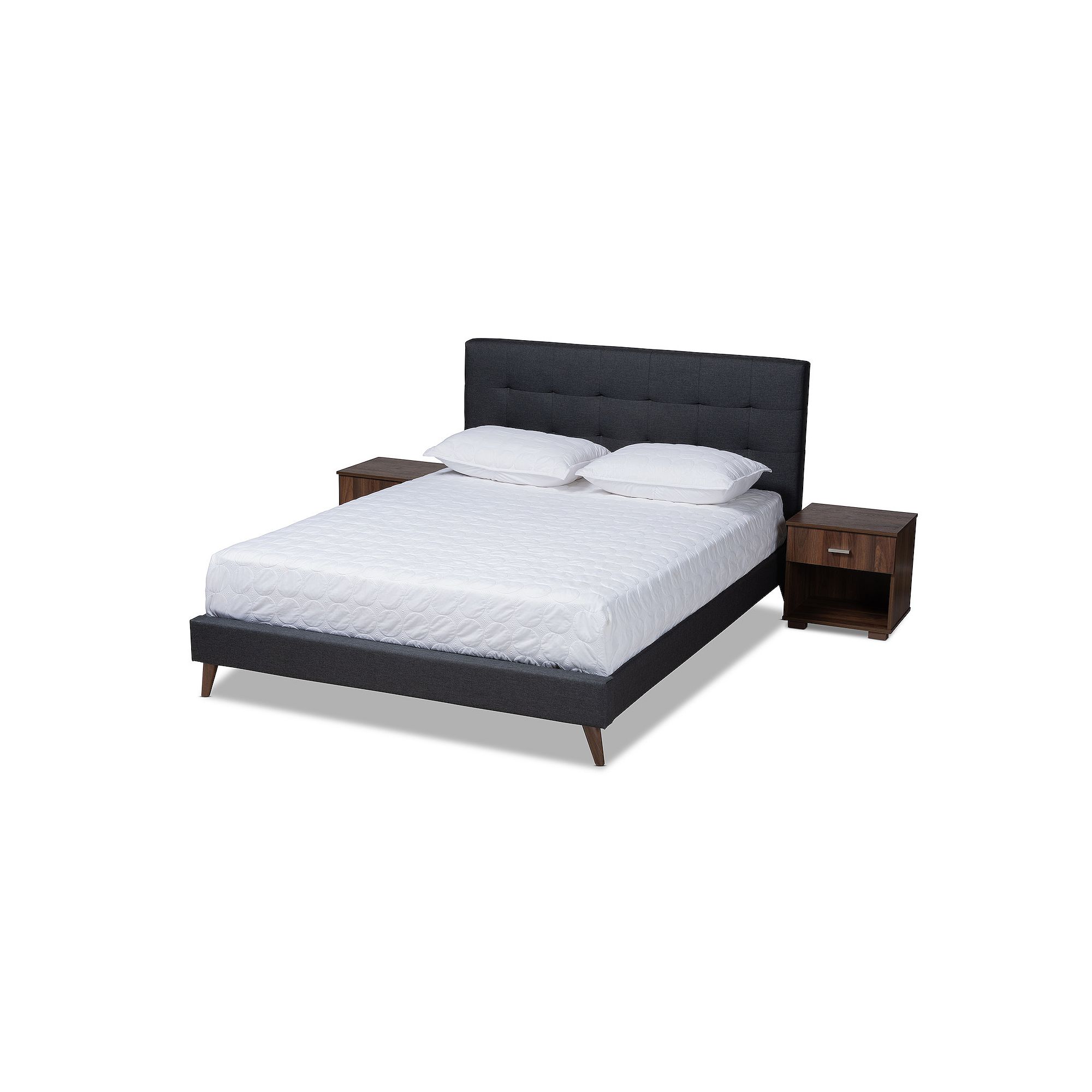 Baxton Studio Maren Full/Queen Bedroom Set, Gray