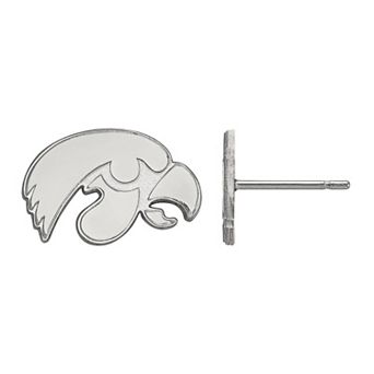 LogoArt 14k White Gold Iowa Hawkeyes XS Post Earrings