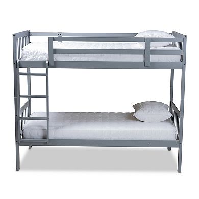 Baxton Studio Jude Twin Bunk Bed