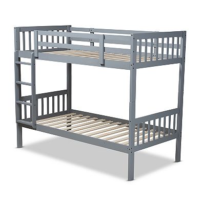 Baxton Studio Jude Twin Bunk Bed