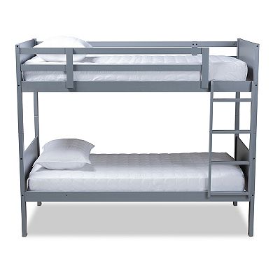 Baxton Studio Elsie Twin Bunk Bed