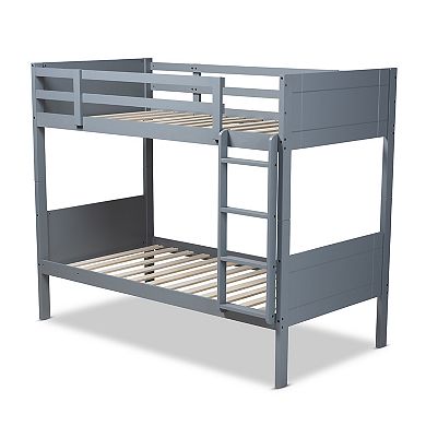 Baxton Studio Elsie Twin Bunk Bed