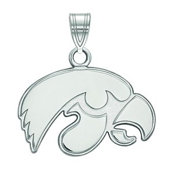LogoArt 14k White Gold Iowa Hawkeyes Small Pendant