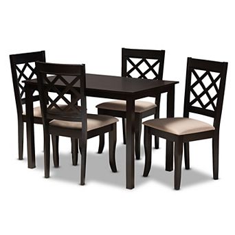 Baxton Studio Verner 5 pc Dining Set