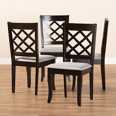 Baxton Studio Verner Dining Chair 4-Piece Set