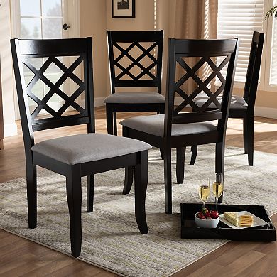 Baxton Studio Verner Dining Chair 4-Piece Set