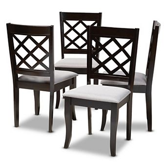 Baxton Studio Verner Dining Chair 4 pc Set