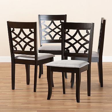 Baxton Studio Mael Dining Chair 4-Piece Set