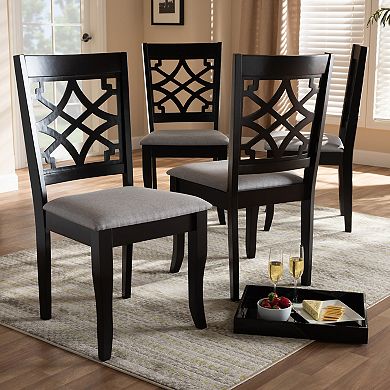 Baxton Studio Mael Dining Chair 4-Piece Set