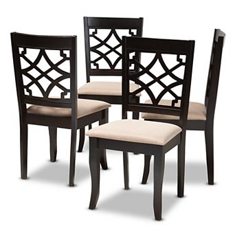 Baxton Studio Mael Dining Chair 4 pc Set