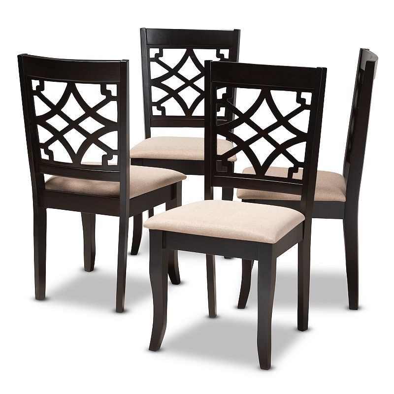 34149805 Baxton Studio Mael Dining Chair 4-Piece Set, Beig/ sku 34149805