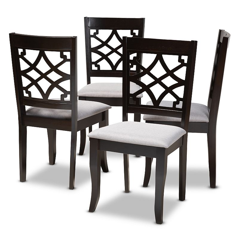 58792661 Baxton Studio Mael Dining Chair 4-Piece Set, Grey sku 58792661