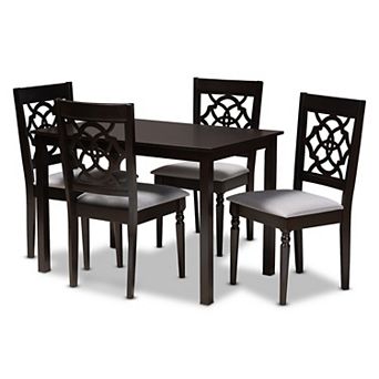 Baxton Studio Renaud 5 pc Dining Set