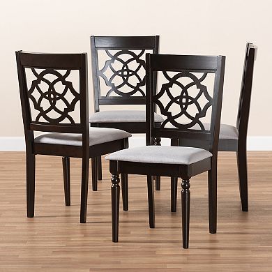 Baxton Studio Renaud Dining Chair 4-Piece Set