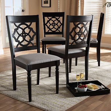 Baxton Studio Renaud Dining Chair 4-Piece Set