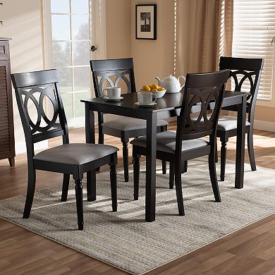 Baxton Studio Lucie 5-Piece Dining Set