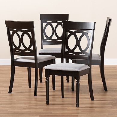 Baxton Studio Lucie Dining Chair 4-Piece Set