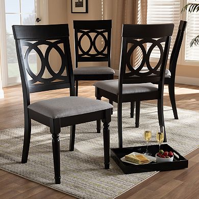 Baxton Studio Lucie Dining Chair 4-Piece Set