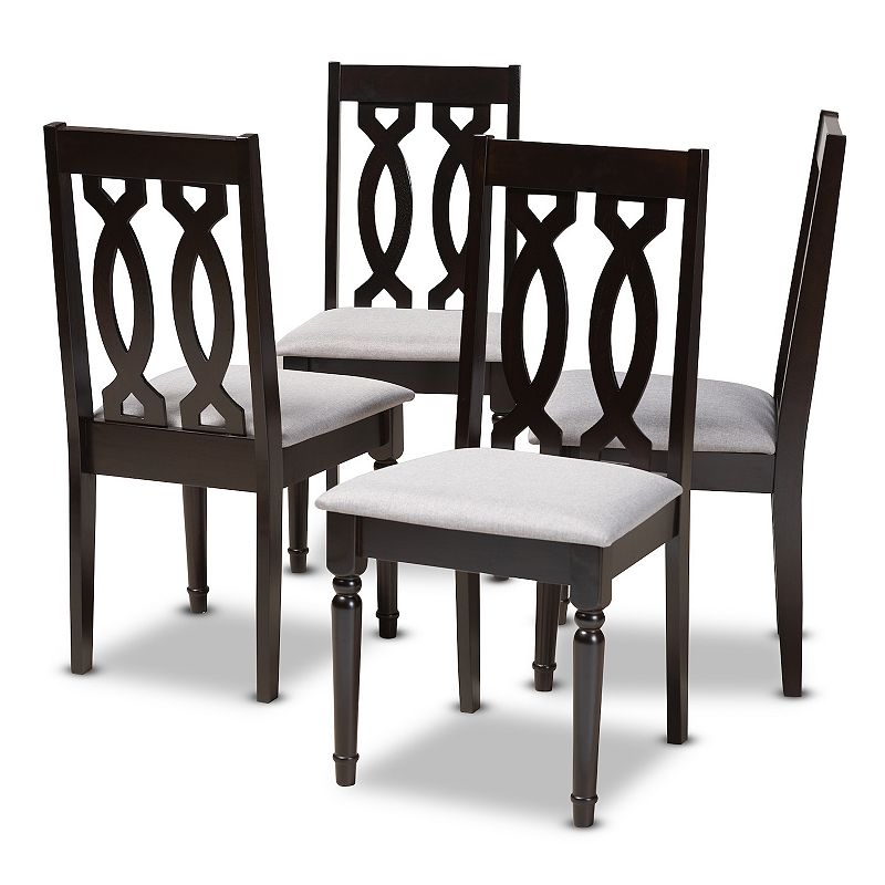 46150250 Baxton Studio Cherese Dining Chair 4-Piece Set, Gr sku 46150250