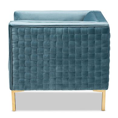 Baxton Studio Seraphin Blue Chair