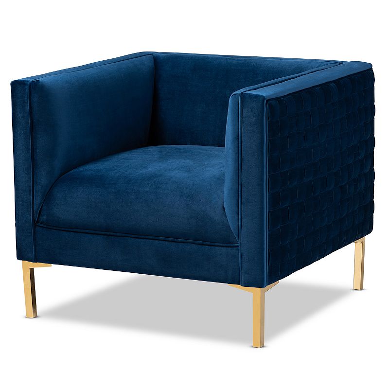 18900680 Baxton Studio Seraphin Blue Chair sku 18900680