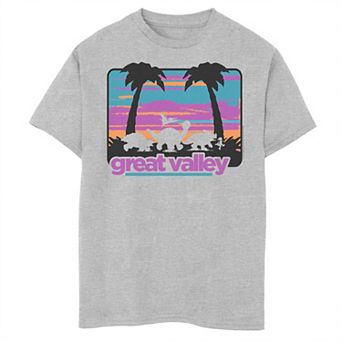 Boys 8-20 Land Before Time Great Valley Dinosaur Silhouette Tee