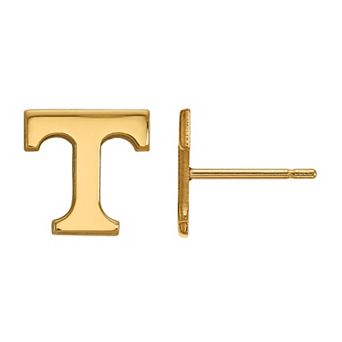 LogoArt Tennessee Volunteers Sterling Silver 14K Gold Plated XS Post Earrings