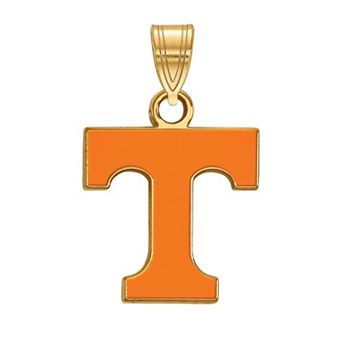 LogoArt Tennessee Volunteers Sterling Silver 14K Gold Plated Small Enamel Pendant